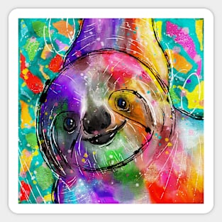 Bright fun sloth Sticker